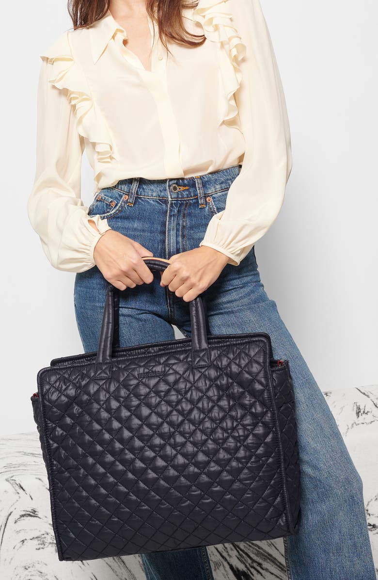 MZ Wallace Large Metro Box Tote, Alternate, color, Black