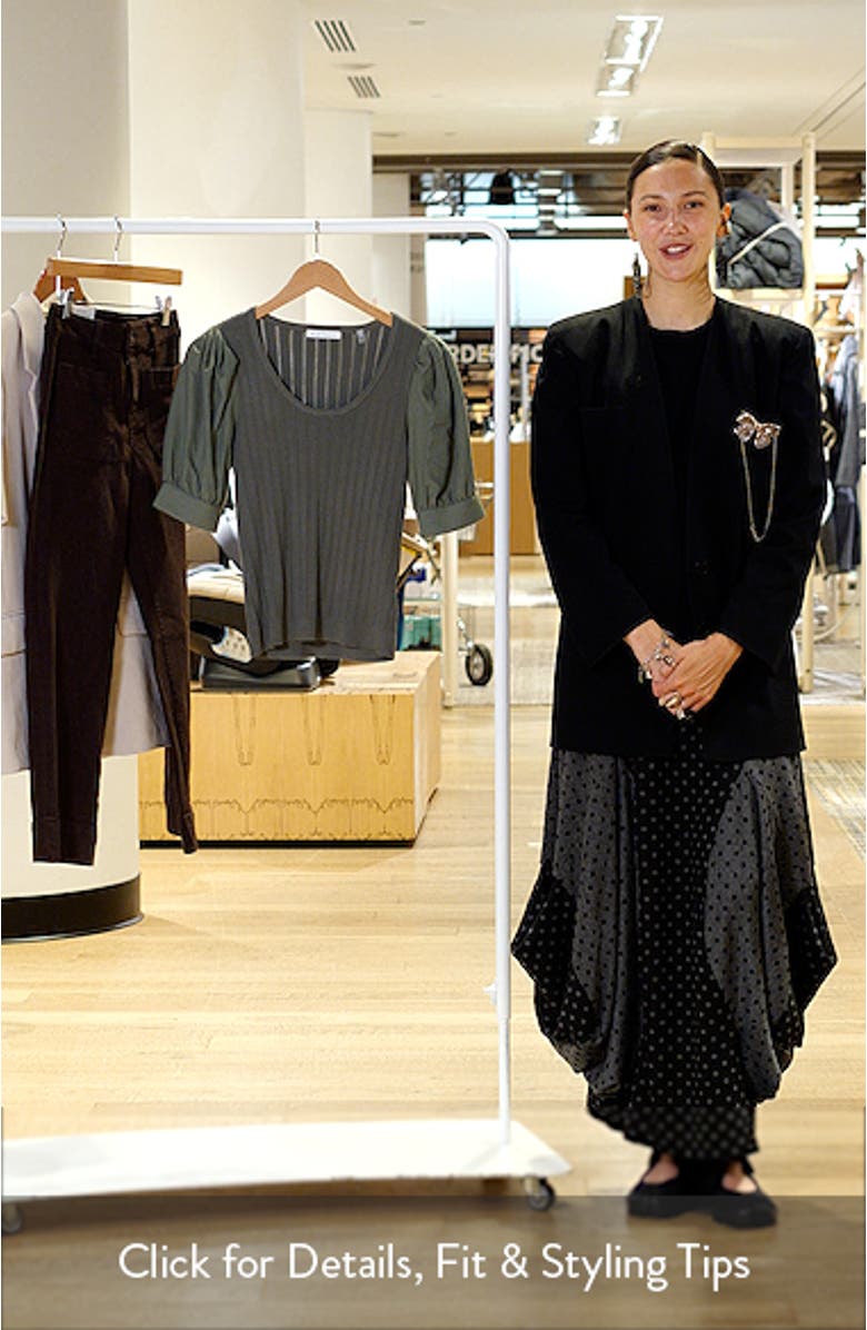 The Kaeta Mixed Media Puff Sleeve Sweater, sales video thumbnail