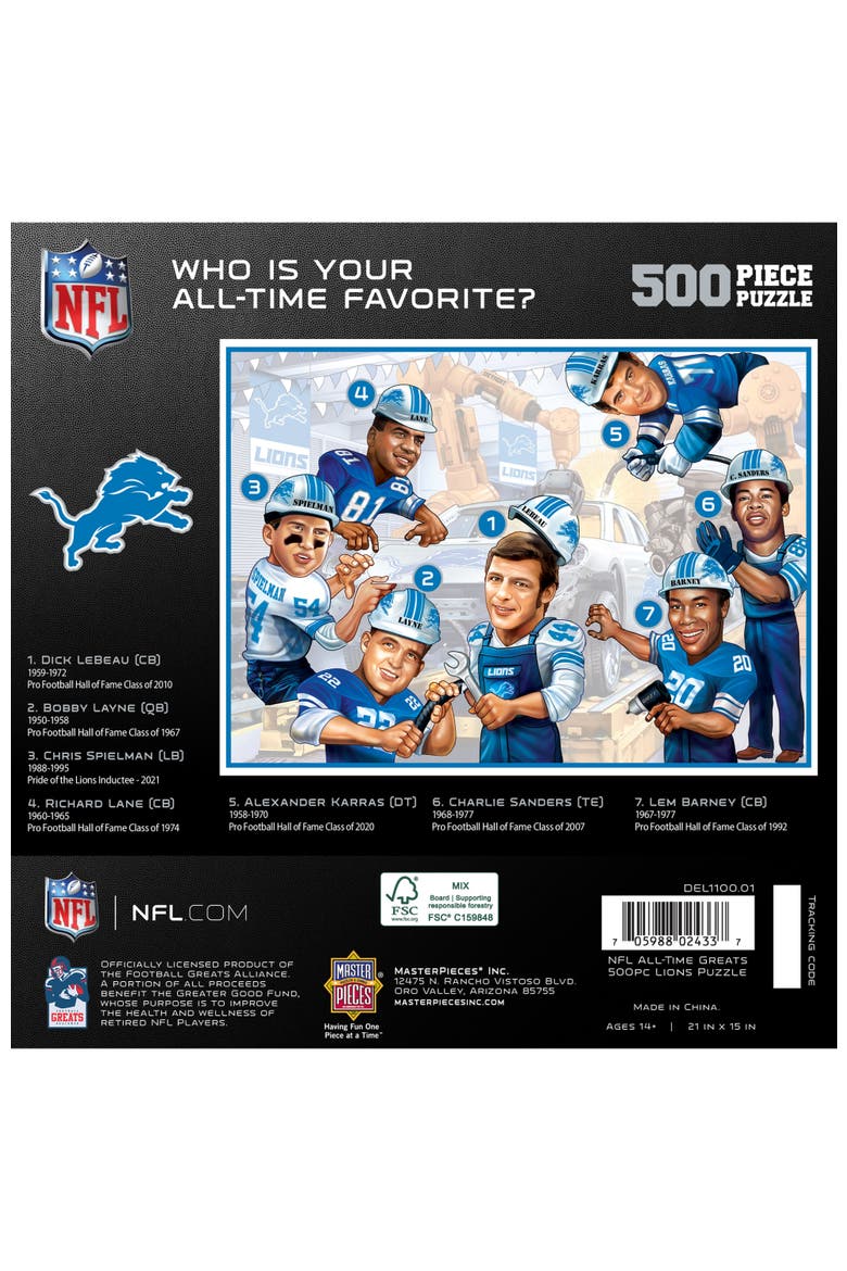 Detroit Lions 500 Piece Puzzle, Alternate, color, Multicolor