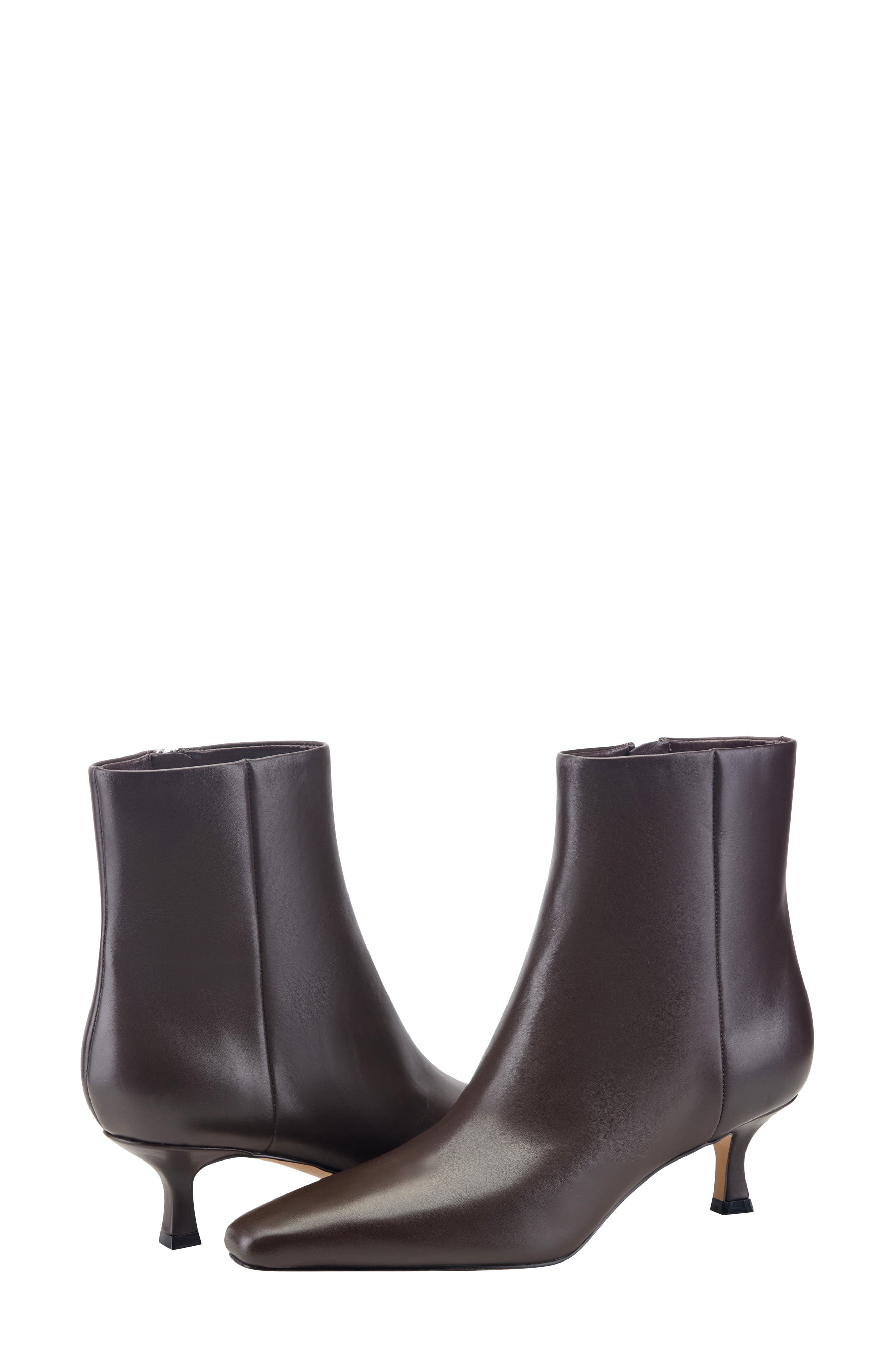 Kole Leather Bootie, Alternate, color, DARK BROWN