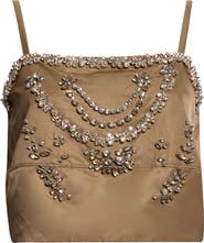 Cinq à Sept Marilyn Rhinestone Crop Camisole