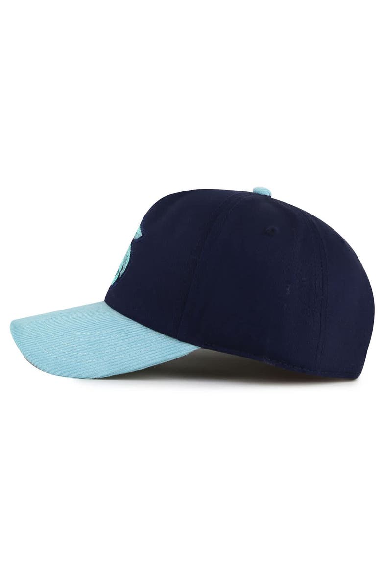 Men's American Needle  Deep Sea Blue/Light Blue Seattle Kraken Burnett Adjustable Hat, Alternate, color, Navy