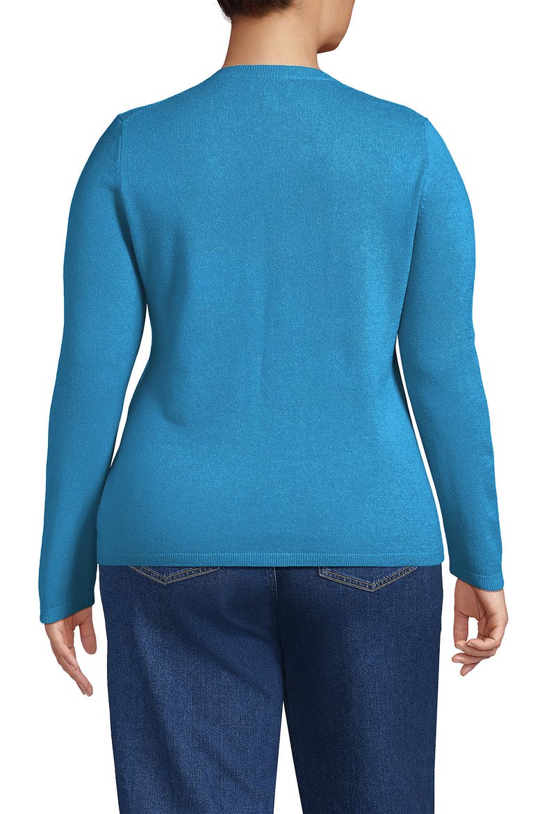 Plus Size Cashmere Sweater, Alternate, color, Cyan