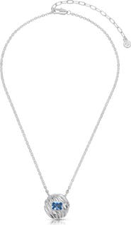 Ettika Crystal Shell Pendant Necklace