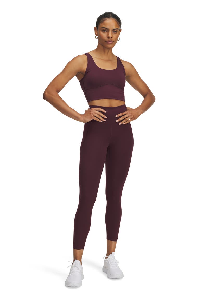 Meridian Ankle Leggings, Alternate, color, DARK MAROON / / DARK MAROON