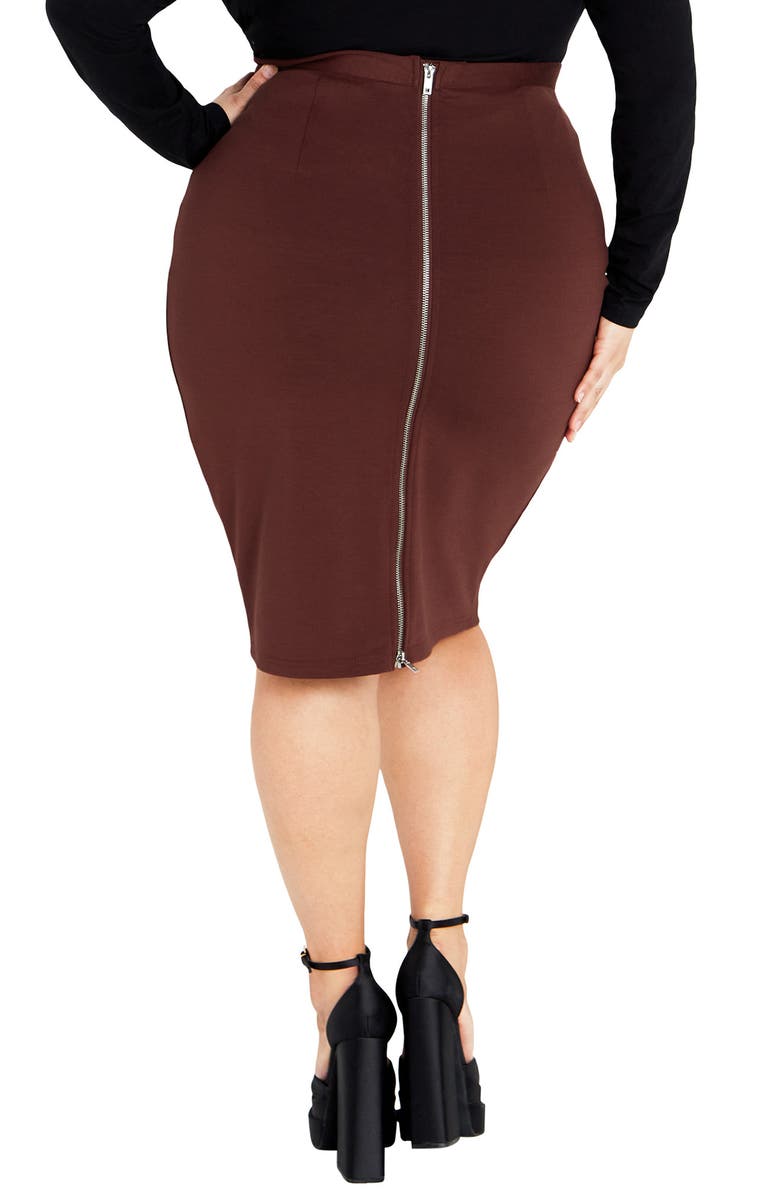 City Chic High Waist Pencil Skirt, Alternate, color, 