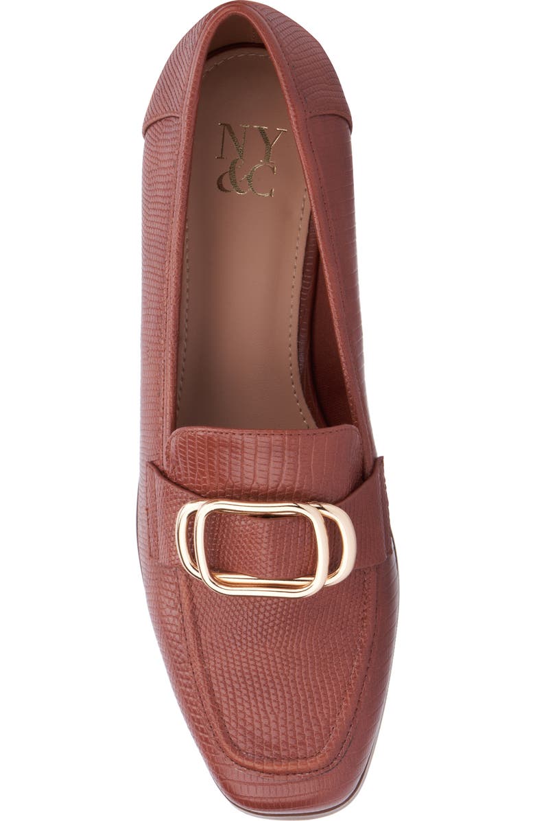 NEW YORK AND COMPANY Ramira Buckle Loafer, Alternate, color, Cognac