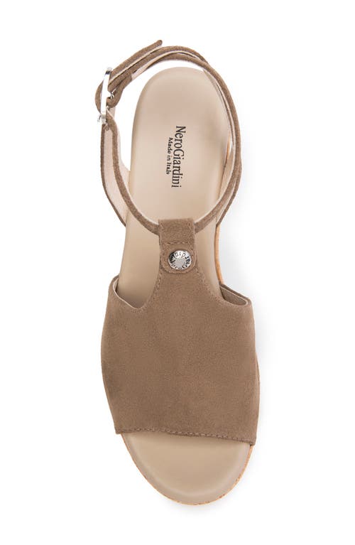 Nerogiardini Suede Ankle-strap Platform Sandals