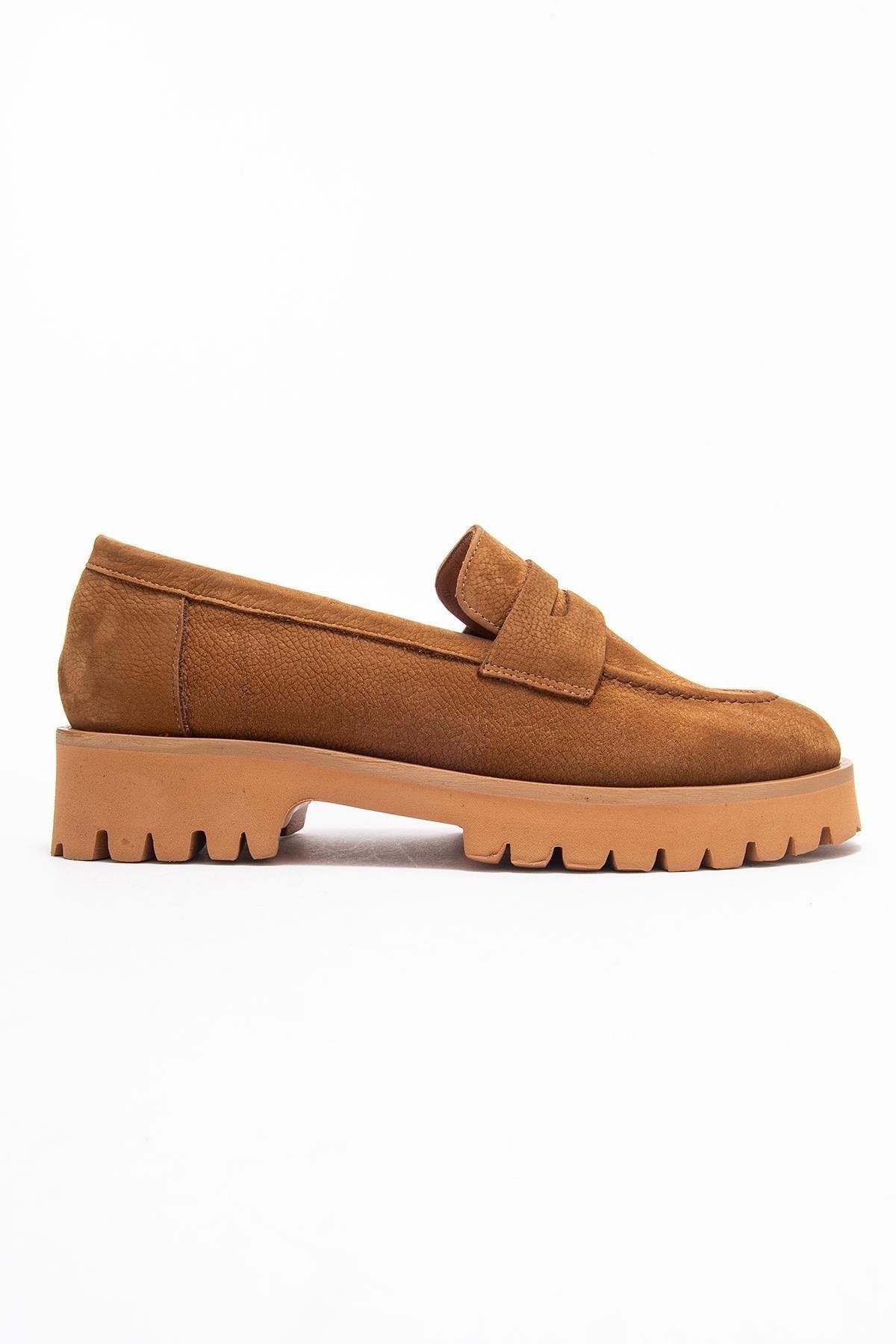Vionel Leather Loafer, Alternate, color, Cognac Suede Leather