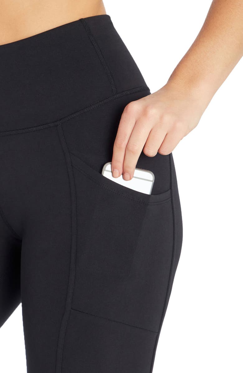 MARIKA Cameron High Waist Leggings, Alternate, color, Black