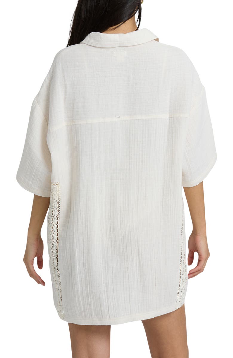Billabong Feelin Fine Cover-Up Shirt, Alternate, color, White Cap