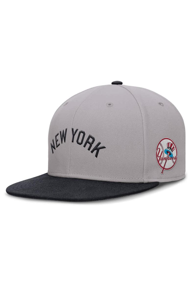 Men's Nike Gray New York Yankees True Performance Fitted Hat, Alternate, color, Gray