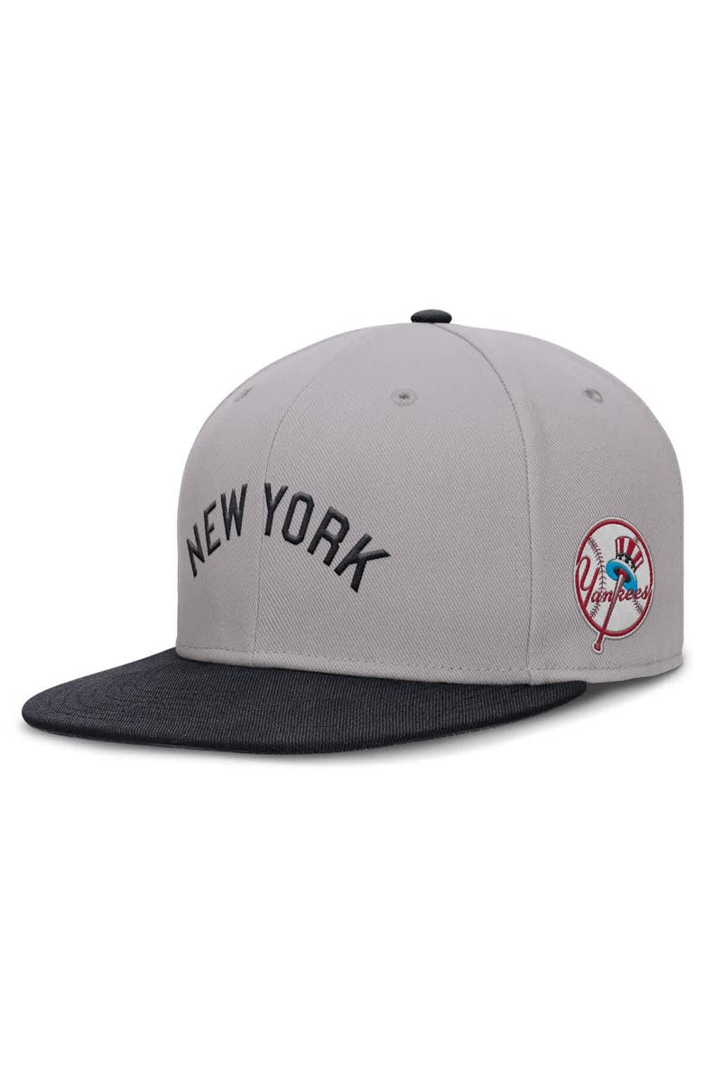 Nike Men's Nike Gray New York Yankees True Performance Fitted Hat, Alternate, color, Gray