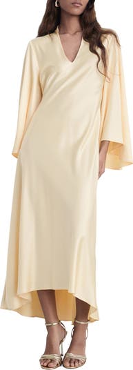 fitted lace wedding dress Reformation Mango Natural Tencel Midi Dress – The Closet New York