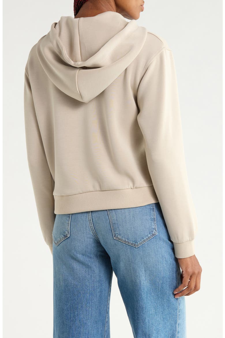 Quarter-Zip Hoodie, Alternate, color, FEATHER GRAY