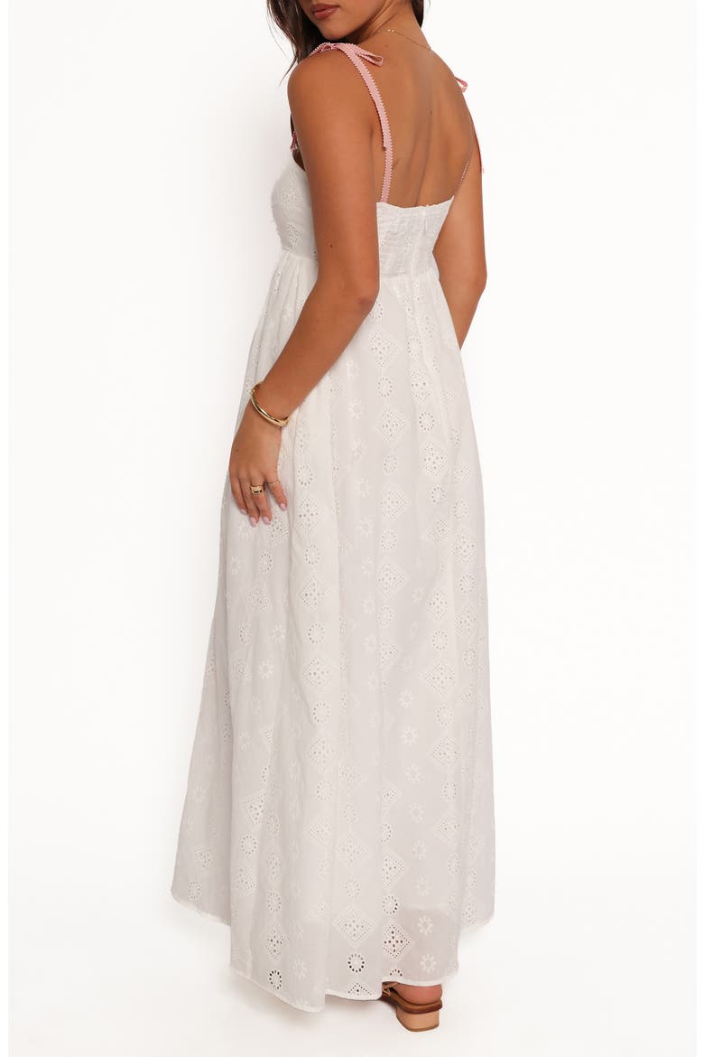 Odessa Cotton Eyelet Maxi Dress, Alternate, color, WHITE