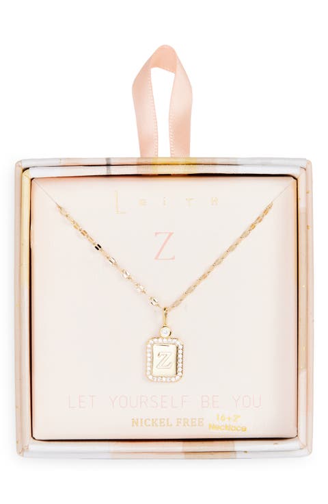 Initial Pendant Necklace