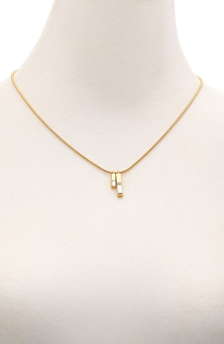 Vince Camuto Pendant Necklace, Alternate, color, Gold Tone