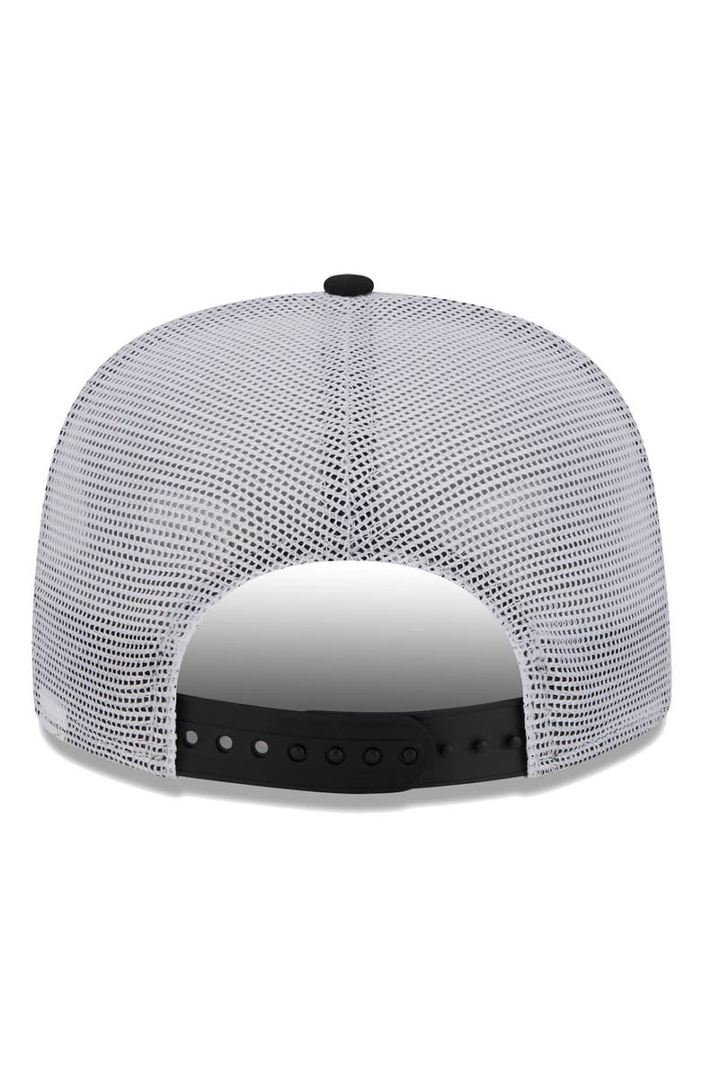 New Era Men's New Era Black Miami Heat Court Sport Speckle 9FIFTY Snapback Hat, Alternate, color, Black