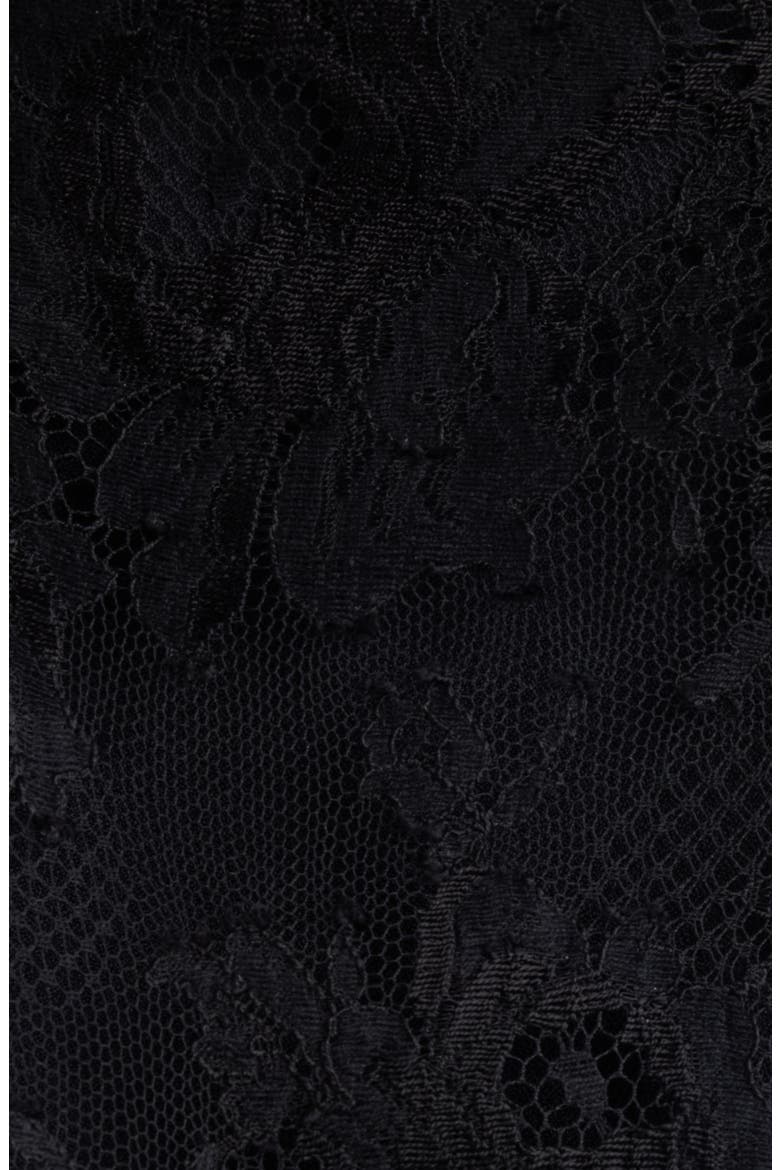 Lace and Technical Taffeta Peplum Camisole, Alternate, color, BLACK
