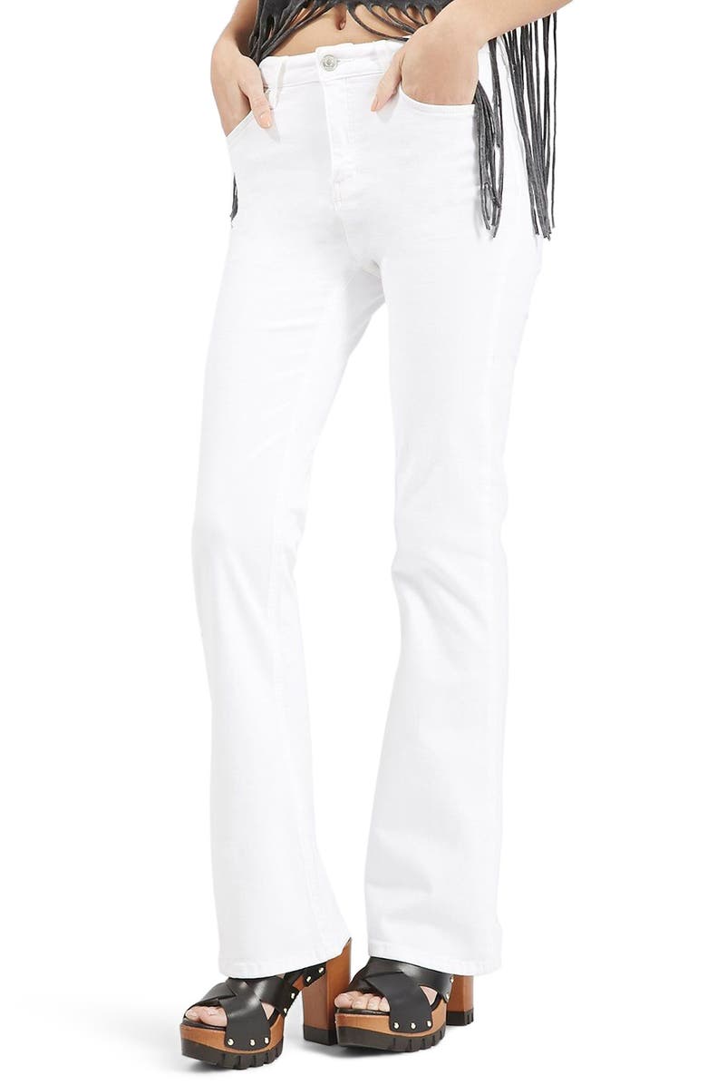 Topshop Jamie Flare Jeans, Alternate, color,