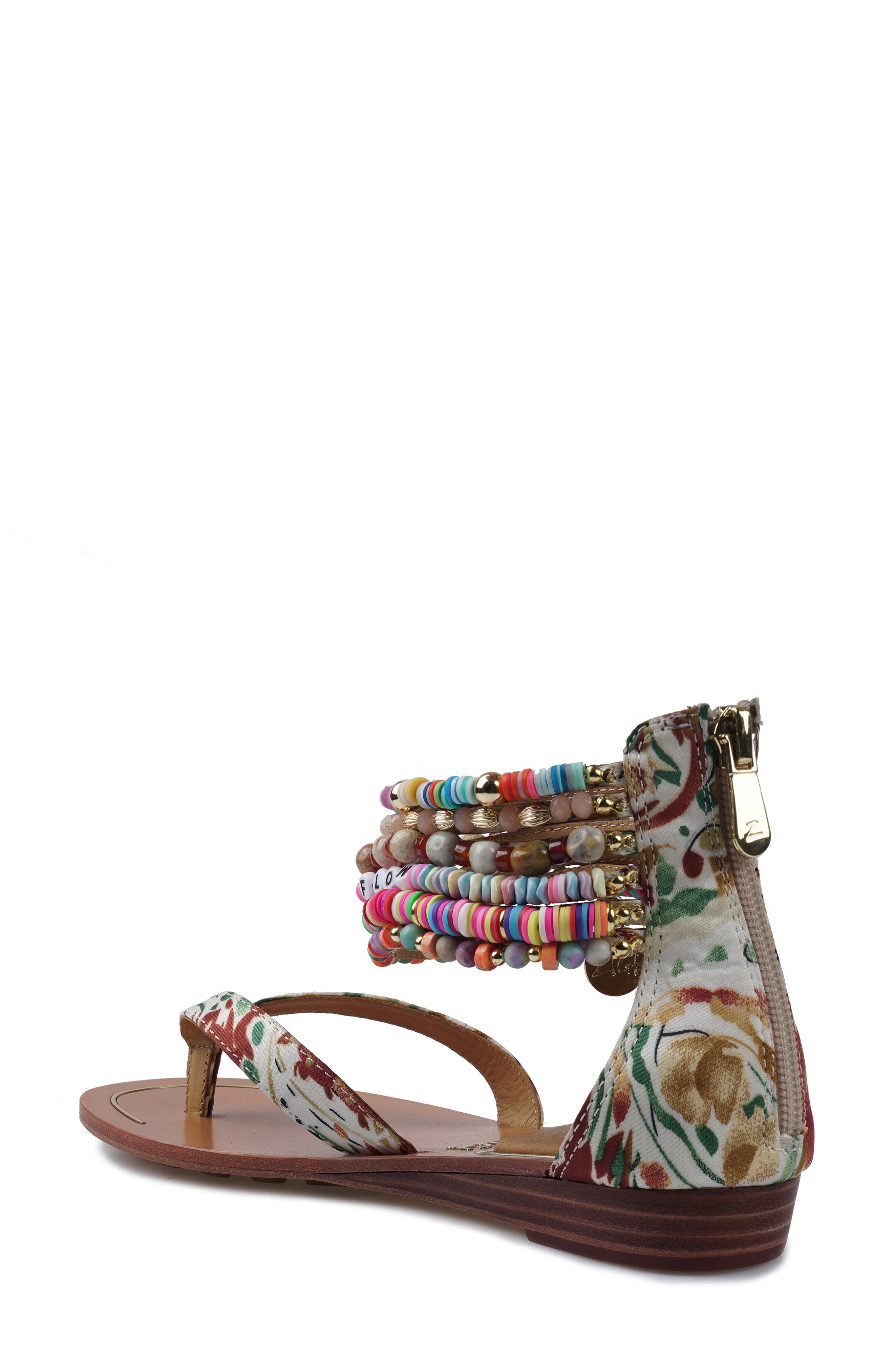 ZIGI Fabella Ankle Strap Sandal, Alternate, color, Tan Multi Fabric
