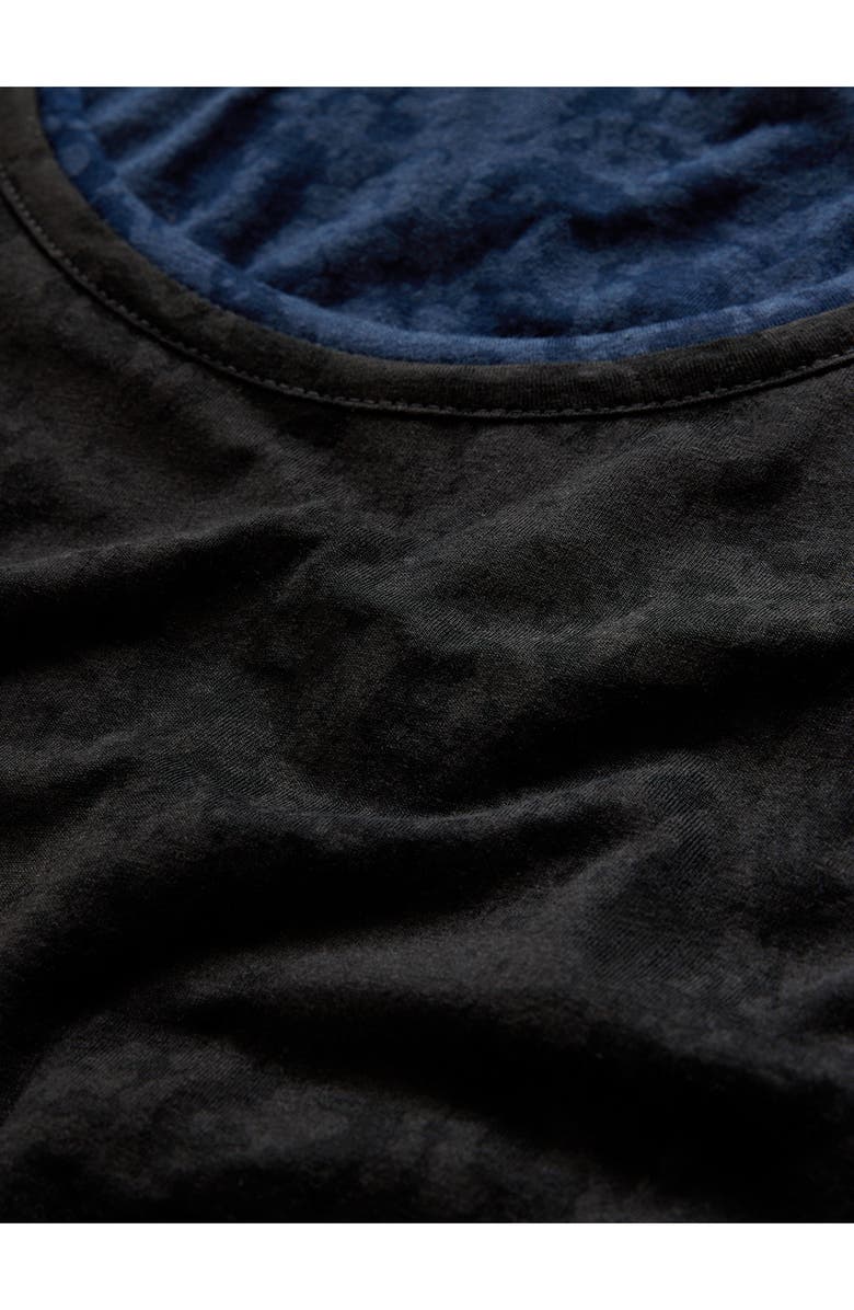 John Varvatos Reyes Reversible Burnout T-Shirt, Alternate, color, Black