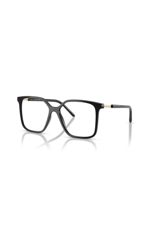 Armani Exchange 53mm Irregular Optical Glasses In Black
