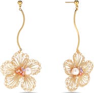 EYE CANDY LOS ANGELES Siena Floral Dangle Earrings