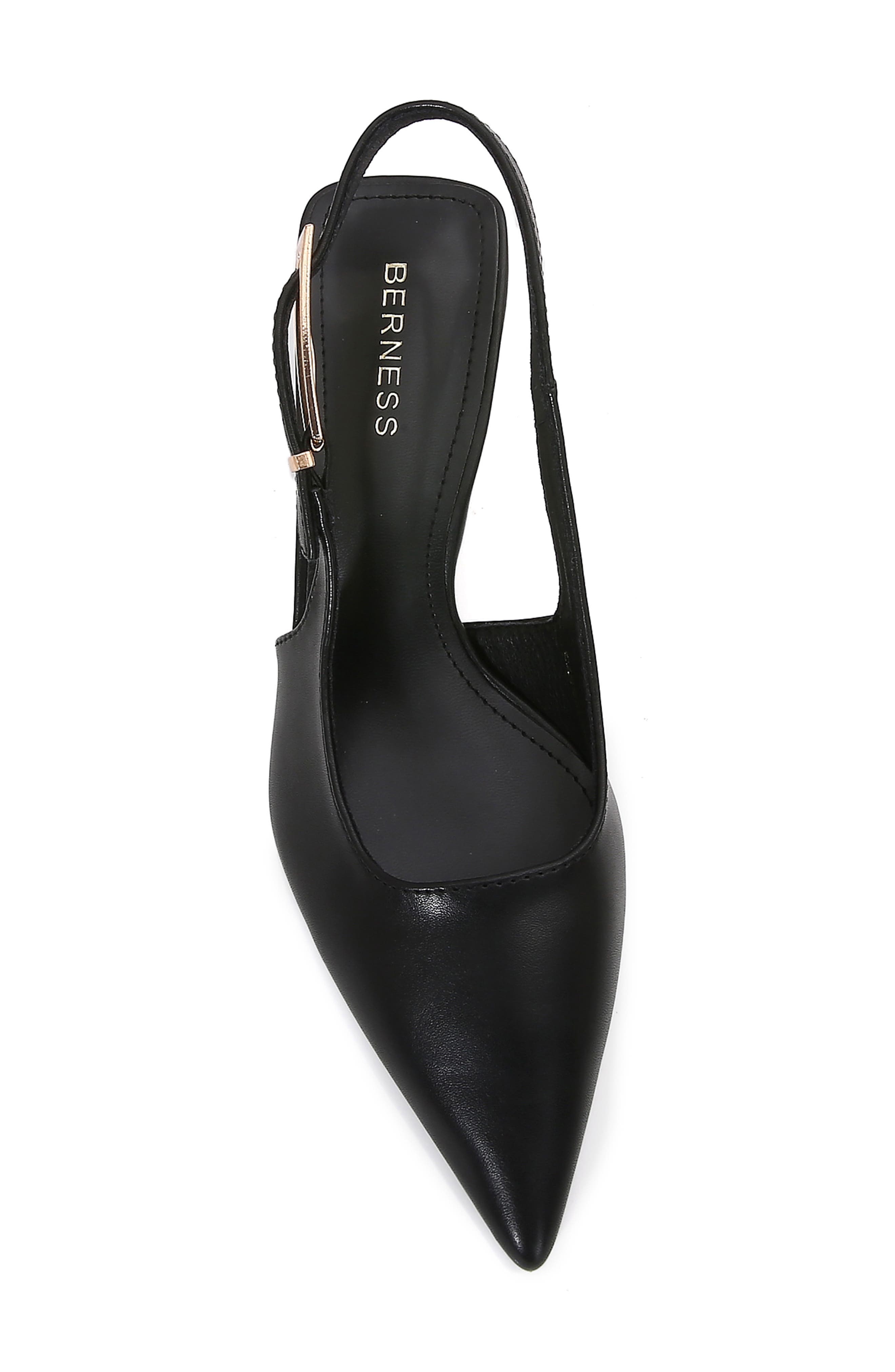 BERNESS Cassandra Slingback Kitten Heel Pump, Alternate, color, Black