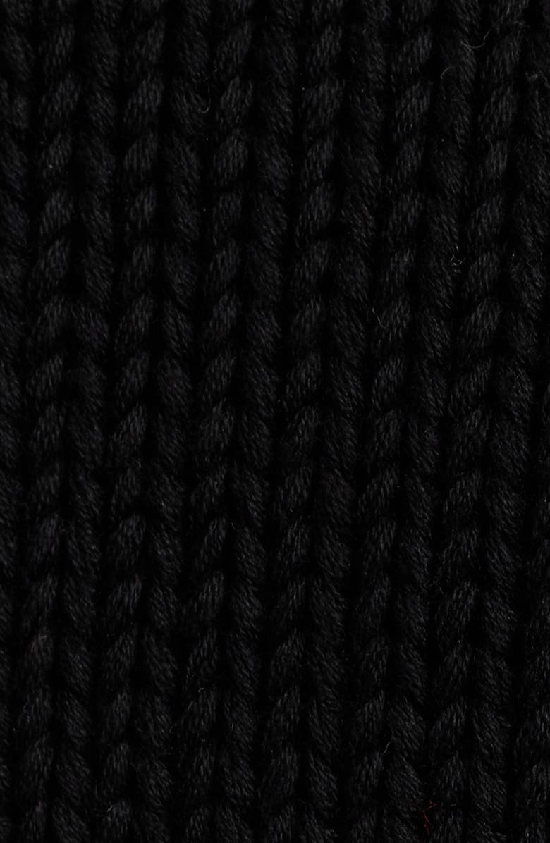 Madewell Solid Relaxed Cotton Sweater, Alternate, color, Jet Black