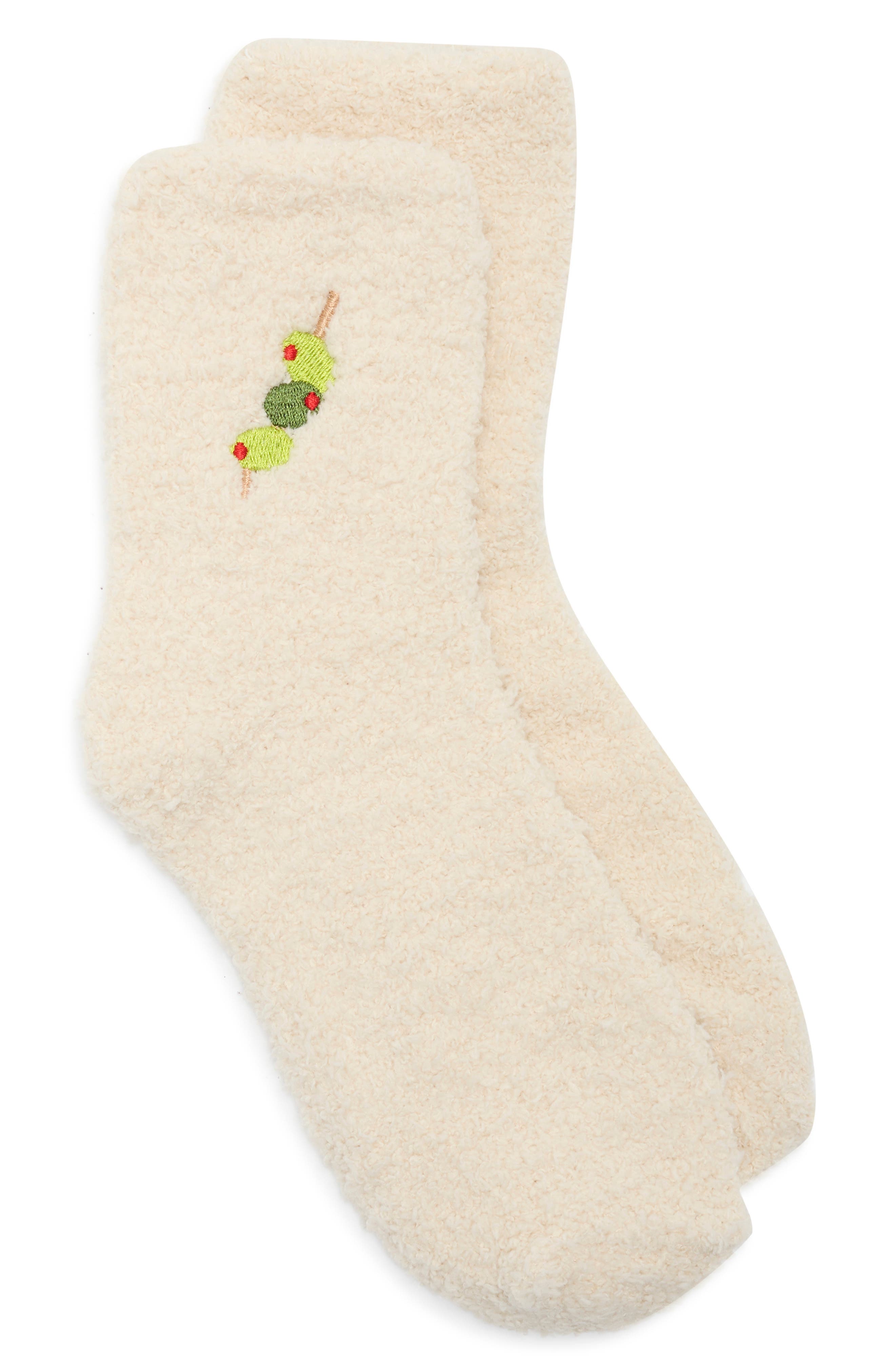 WORN/WEST Embroidered Olives Crew Socks