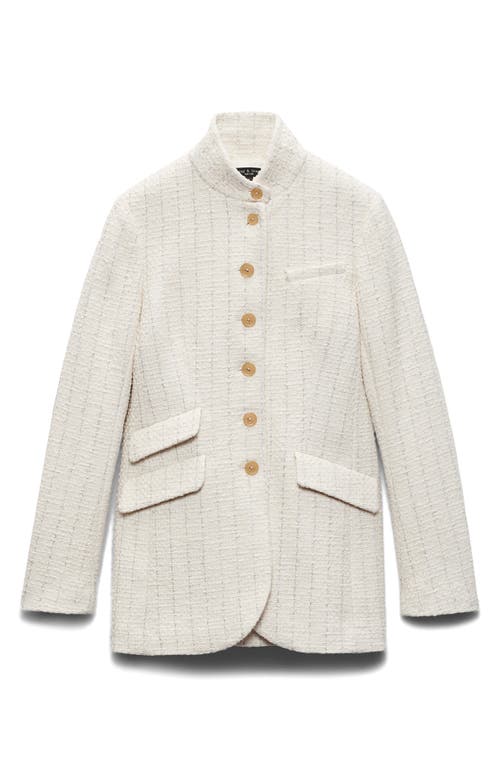 Rag & Bone Woman Jacket Ivory Size 4 Cotton In Ivory