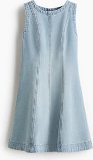 H&M Flared-skirt Denim Dress