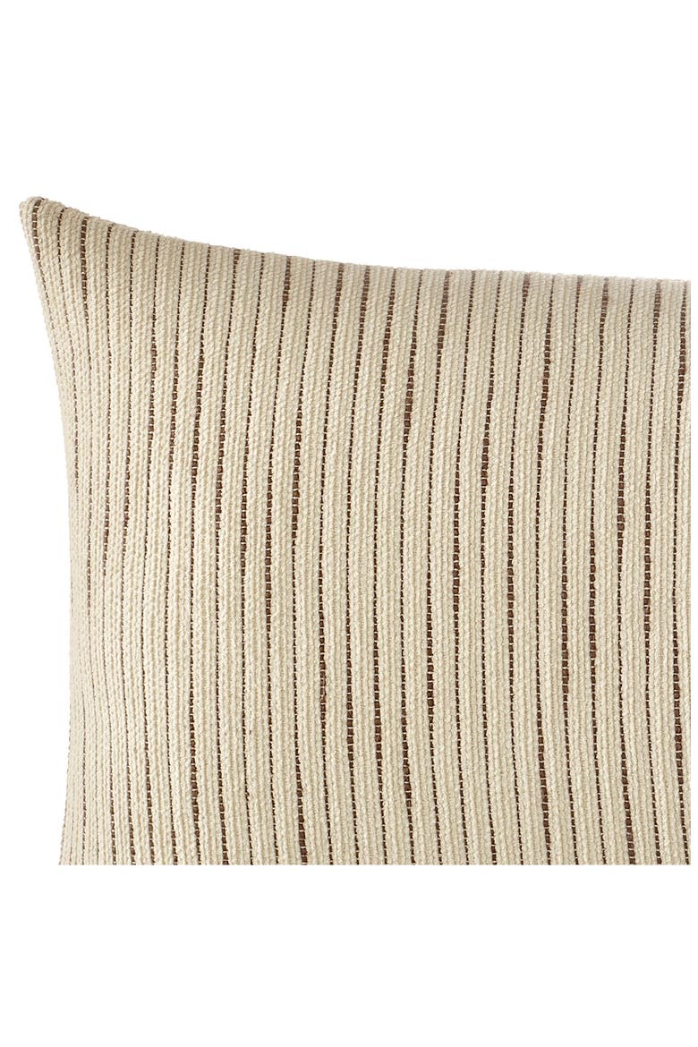 Chenille Throw Pillow Cover, Alternate, color, IVORY/ MINK BROWN