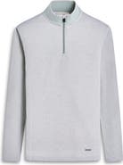 Bugatchi Quarter Zip Performance Pullover