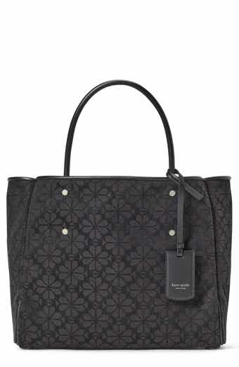 spade flower jacquard tote
