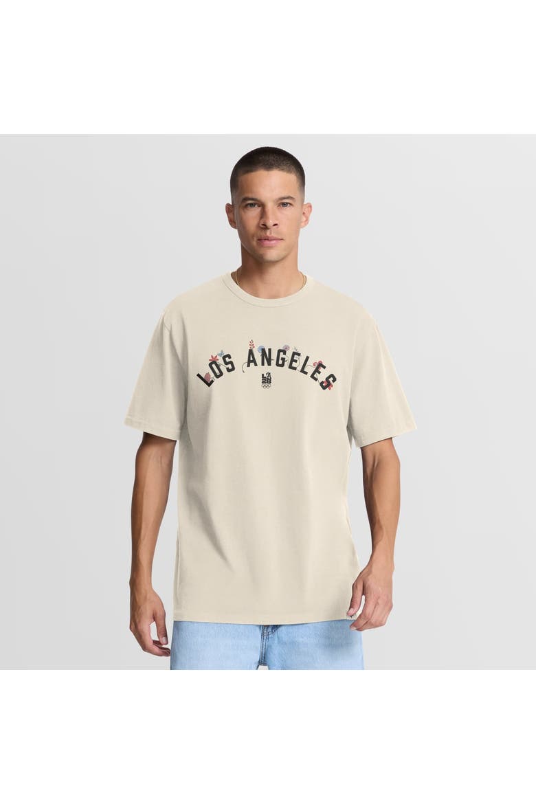 Men's Fanatics Cream LA28 Summer Olympics Bloom T-Shirt, Main, color, Cream
