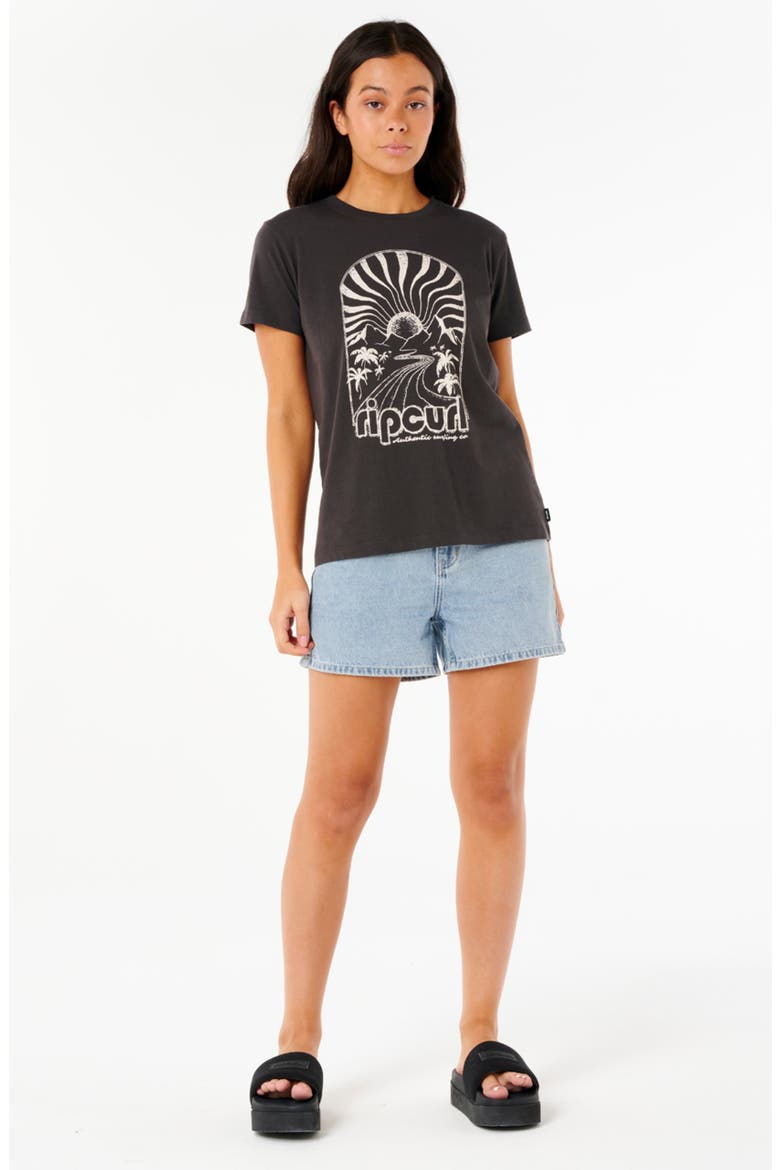 Radiant Cotton Graphic T-Shirt, Alternate, color, WASHED BLACK