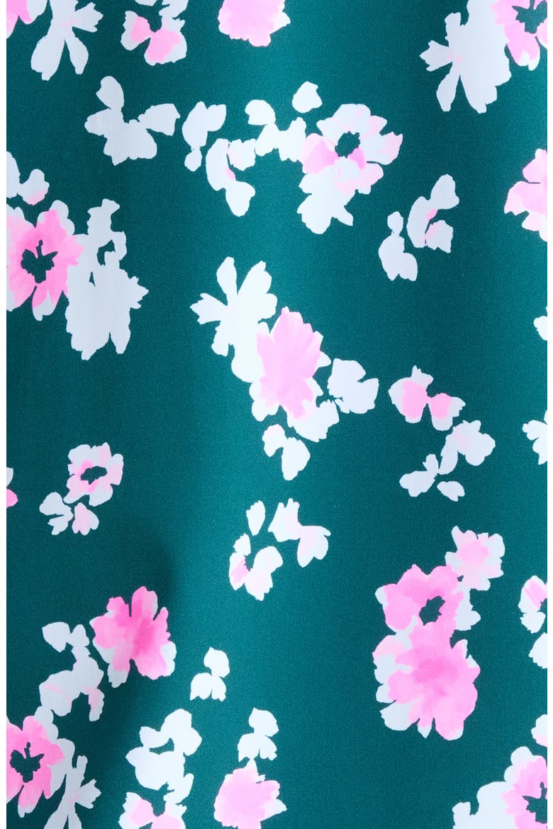 Blossom Silky Tech Nylon Quarter Zip Pullover, Alternate, color, MARINE TEAL