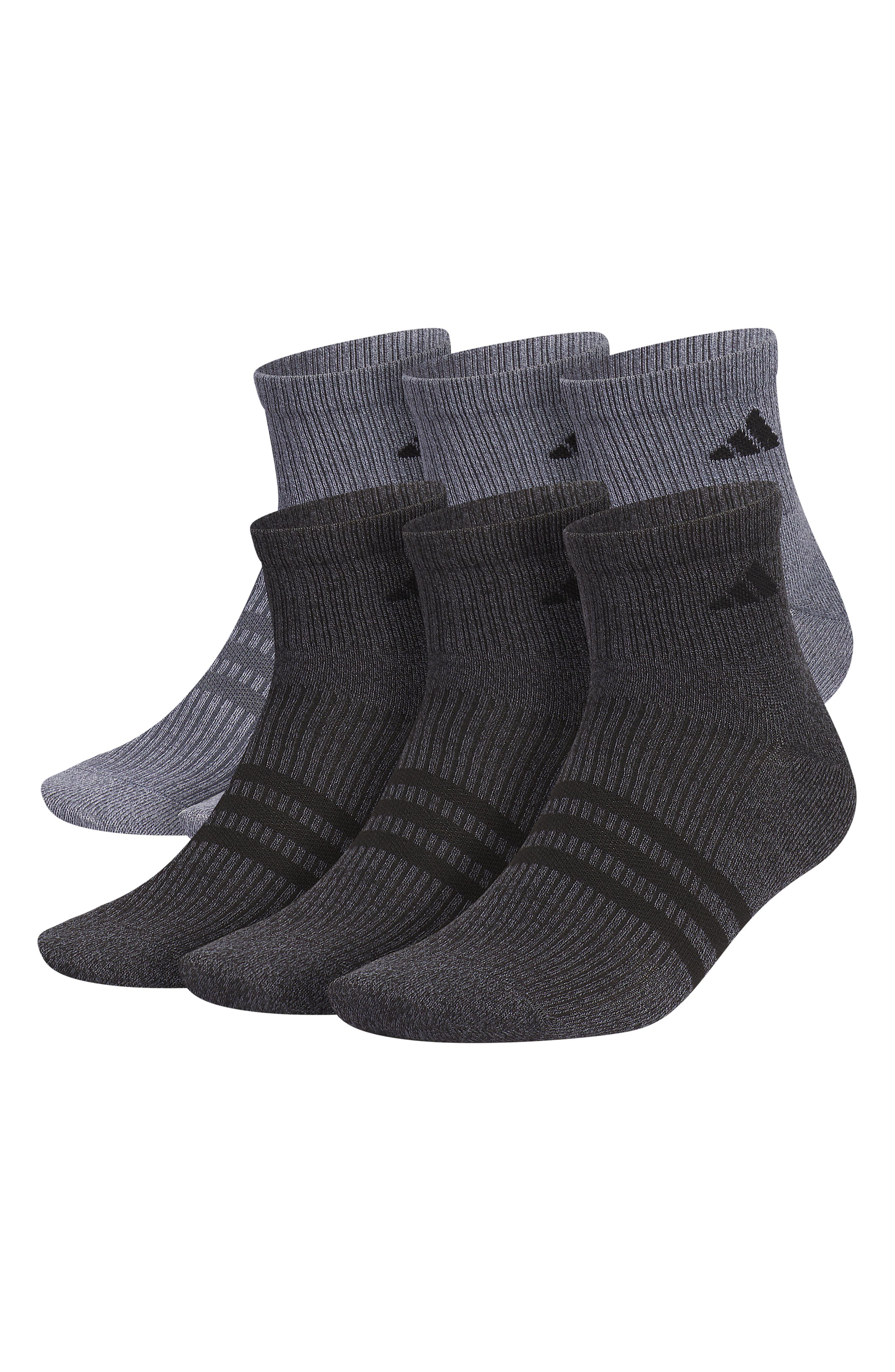 adidas 6-Pack Cushioned Superlite Quarter Socks