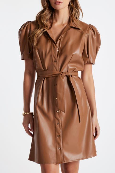 Clea  Leather Dress