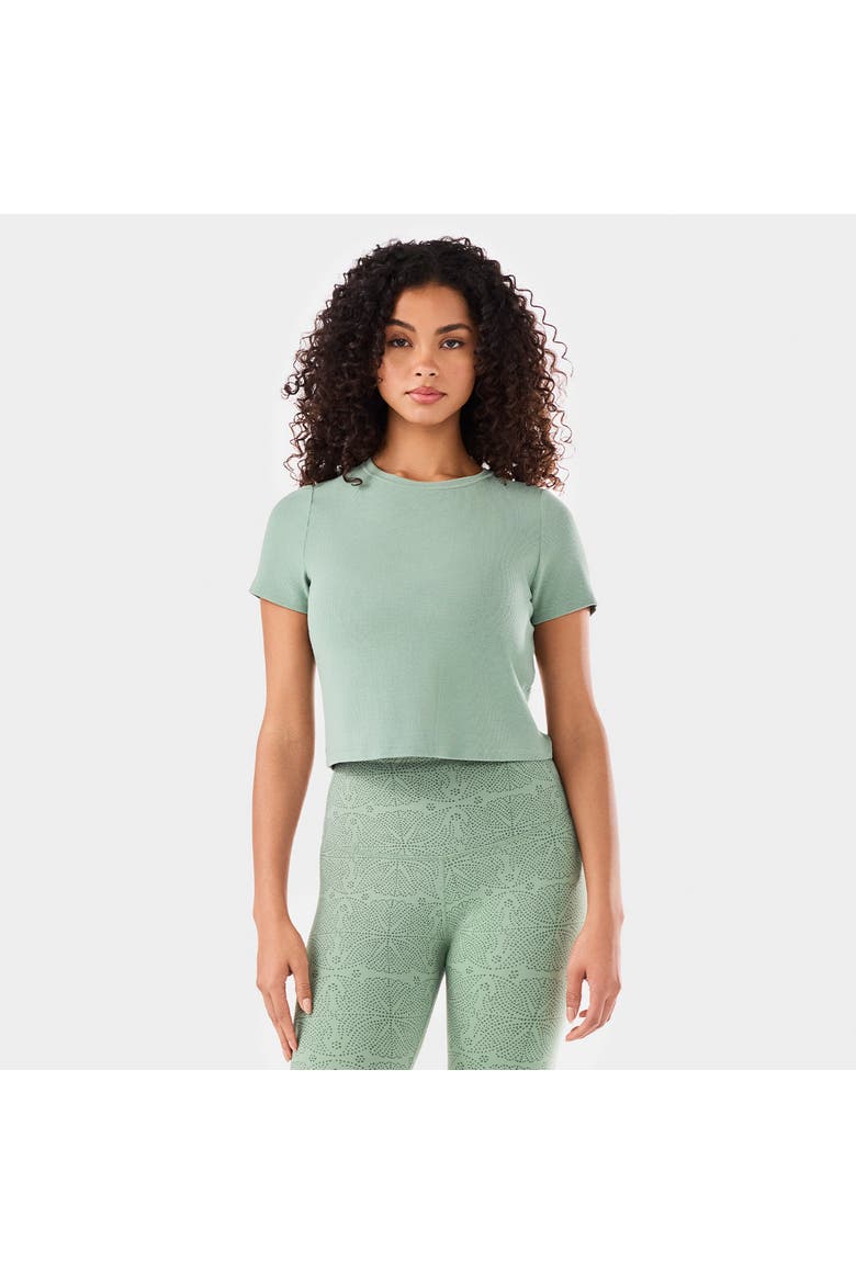 Ribbed Tee, Main, color, SAGE