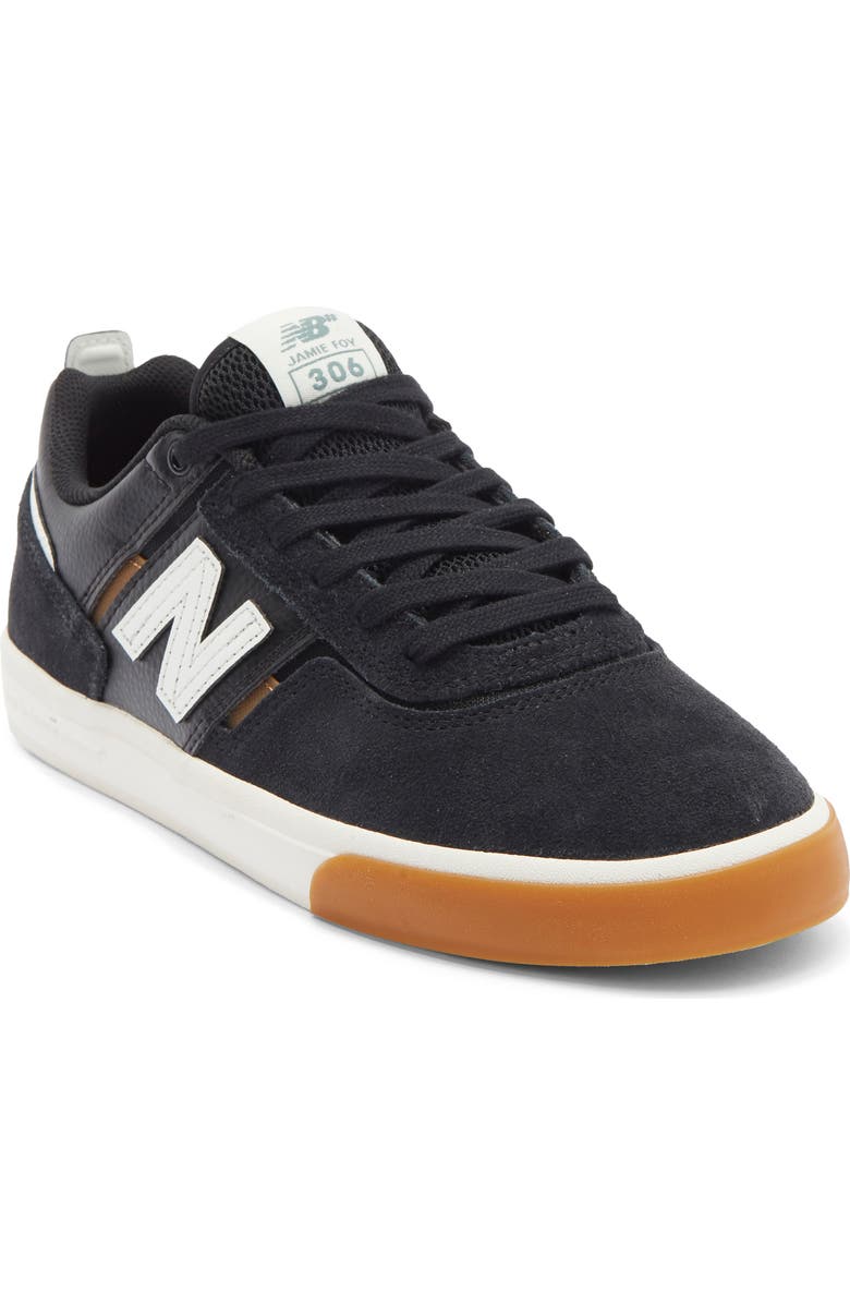 New Balance 306 Skate Sneaker, Main, color, Black/ Sea Salt