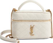 Saint Laurent Micro Gaby Quilted Leather Vanity Crossbody Bag
