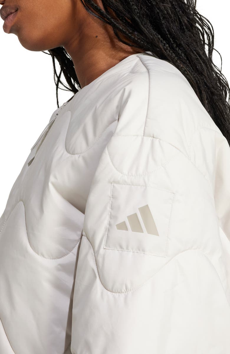 adidas Nuganic Water Repellent Insulated Jacket, Alternate, color, Wonder Alumina