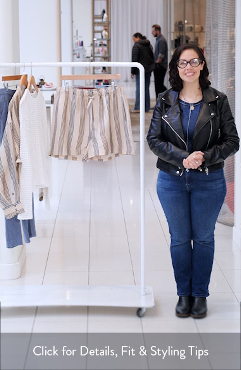 Logan Drawstring Linen & Silk Beach Shorts, sales video thumbnail