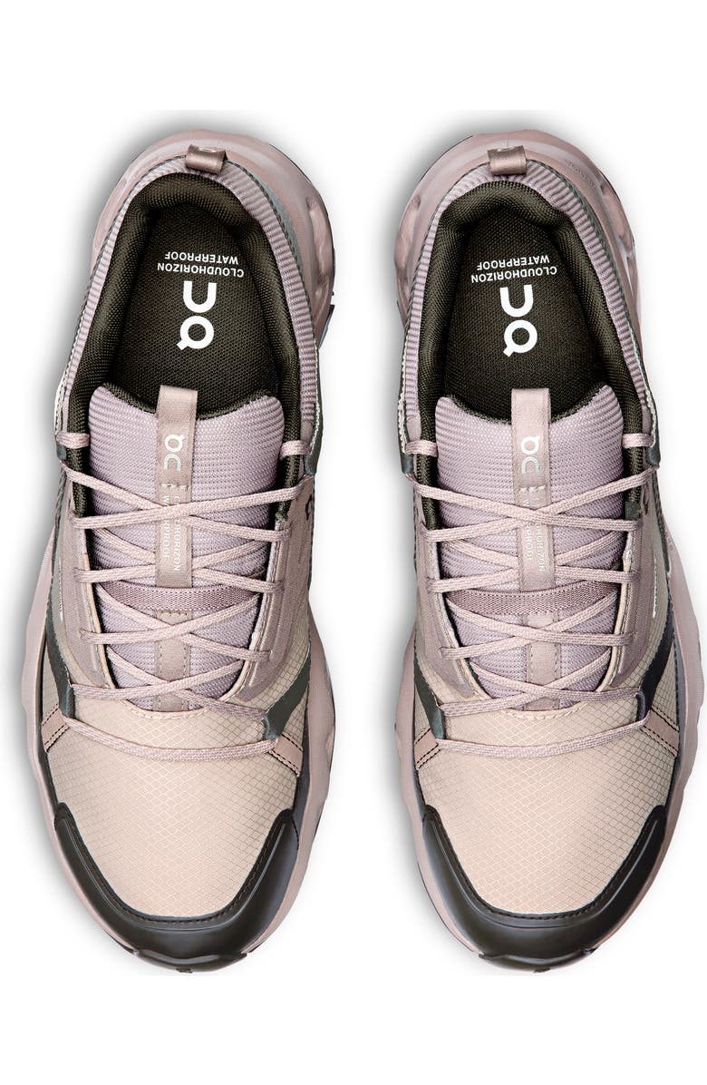 On Cloudhorizon Waterproof Hiking Shoe, Alternate, color, Fog/ Thorn