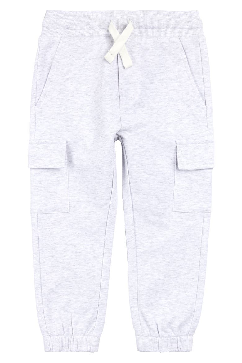 Kids' Cotton Cargo Joggers, Main, color, LIGHT HEATHER GREY