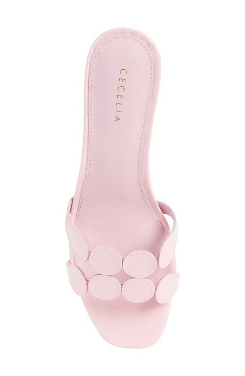Cecelia New York Bunny Slide Sandal In Pink Fondant Patent